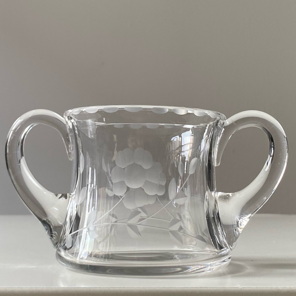 Vintage Open Sugar Bowl with Two Handles